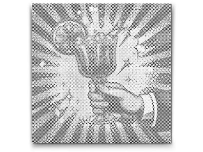Mal-med-prikker -  Pop art - Cocktail