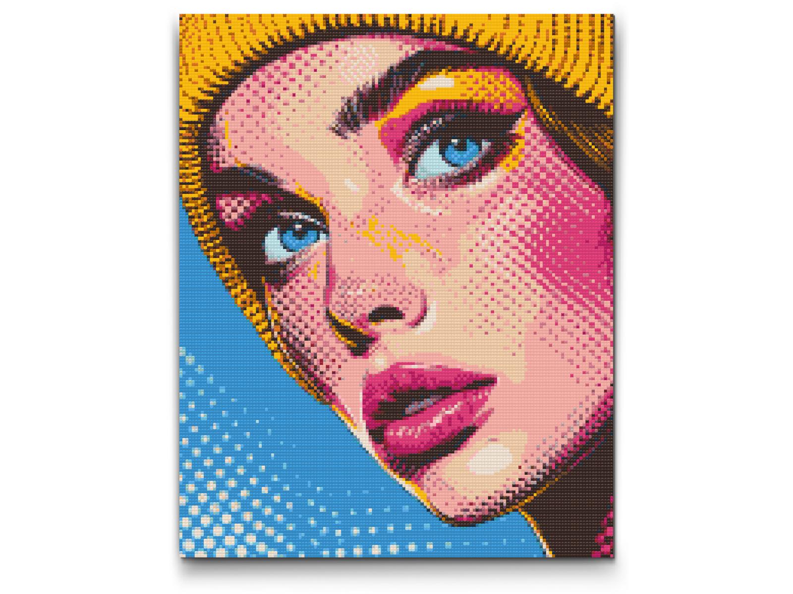Diamond Painting - Pop art - Kvinde med hat