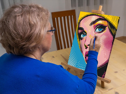 Paint by Numbers - Pop art - Kvinde med hat