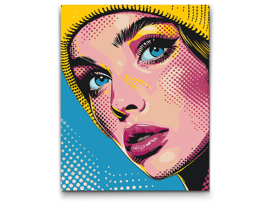 Paint by Numbers - Pop art - Kvinde med hat