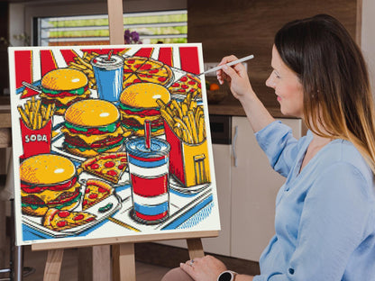 Diamond Painting - Pop art - Fastfood
