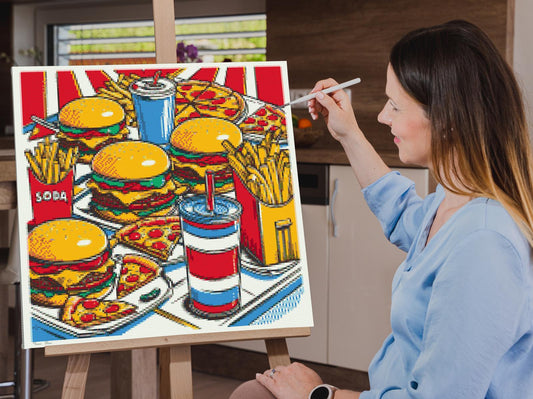 Diamond Painting - Pop art - Fastfood