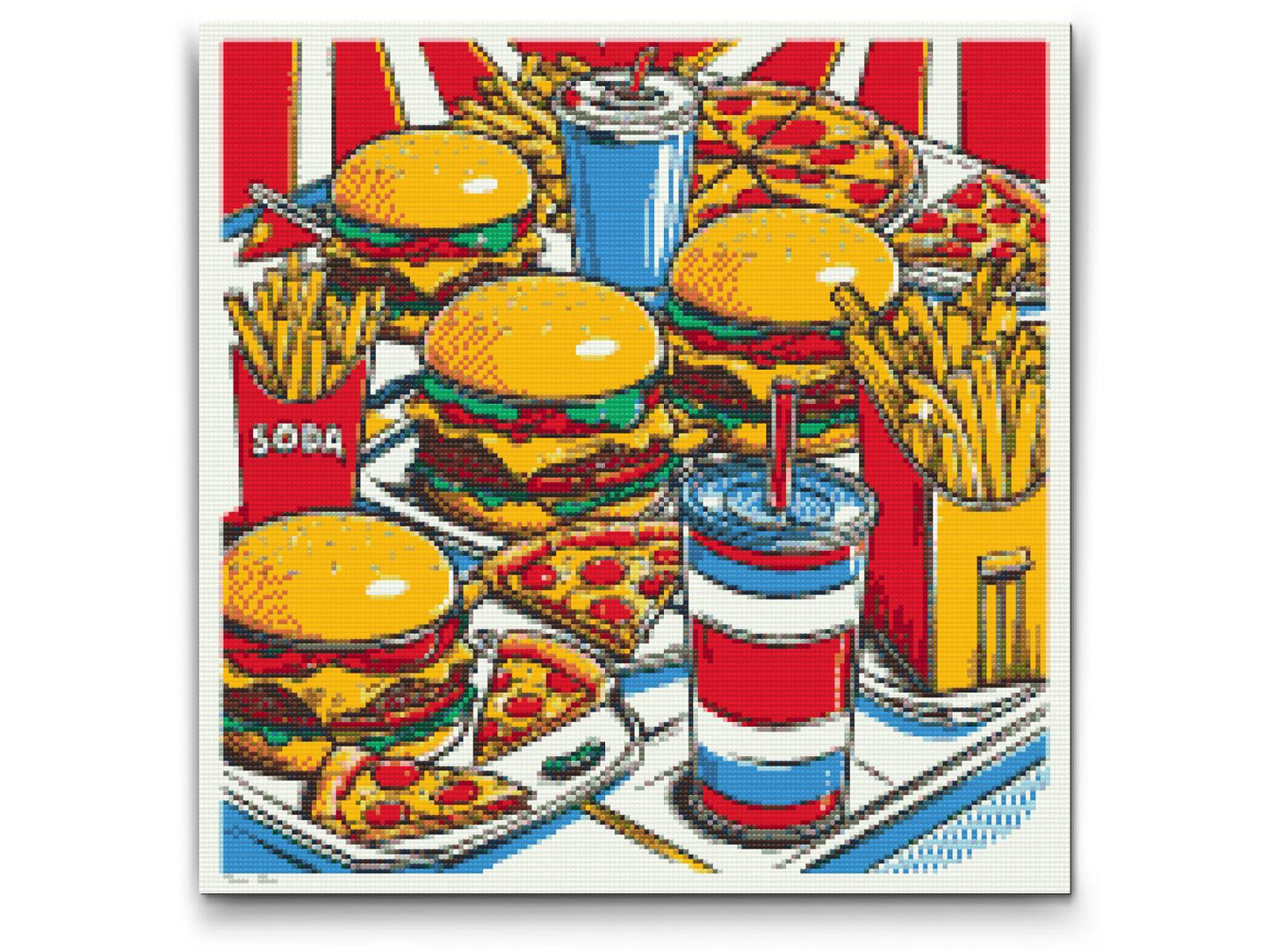 Diamond Painting - Pop art - Fastfood