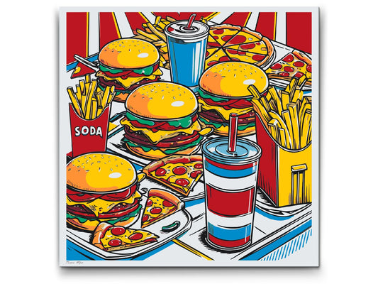 Paint by Numbers - Pop art - Fastfood