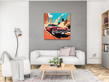 Diamond Painting - Pop art - Red Car