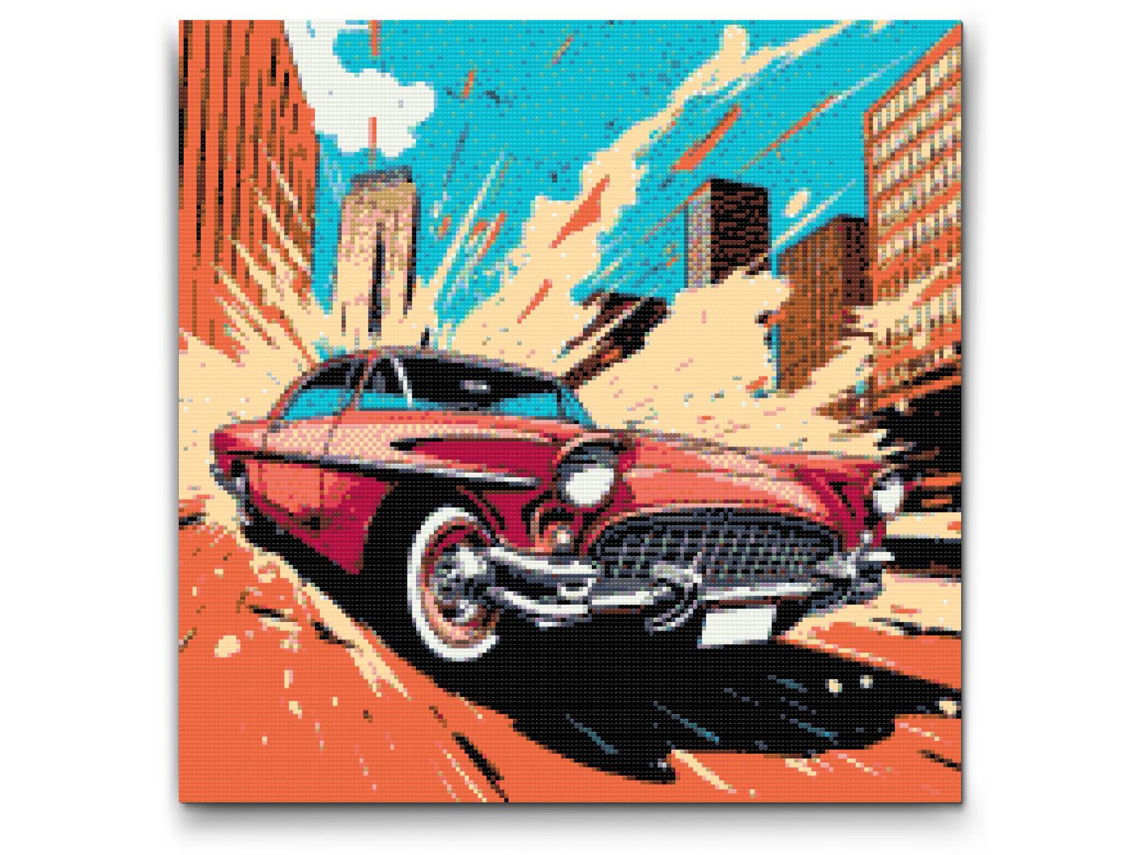 Diamond Painting - Pop art - Red Car