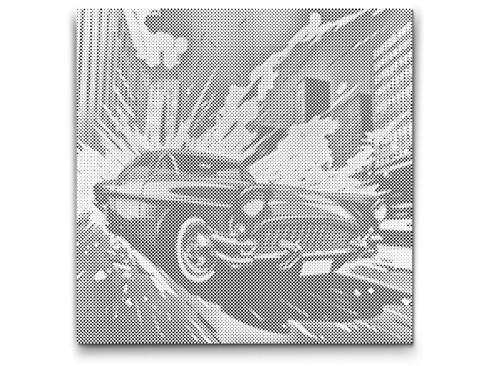 Mal-med-prikker -  Pop art - Red Car