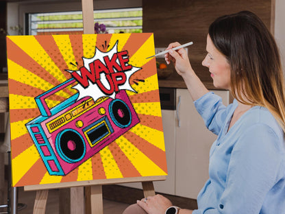 Diamond Painting - Pop art - Vågn op