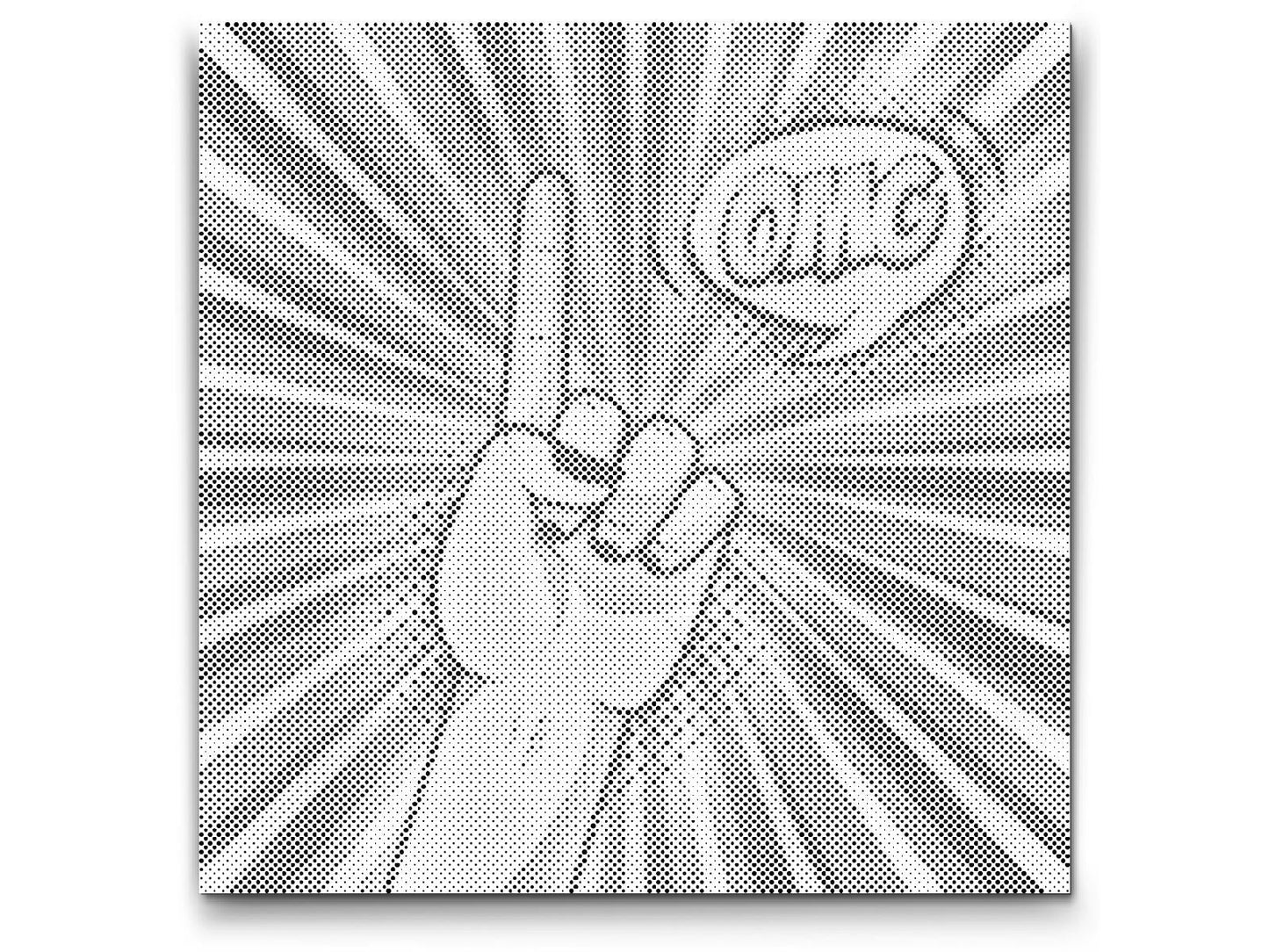 Mal-med-prikker -  Pop art - OMG