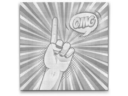Mal-med-prikker -  Pop art - OMG