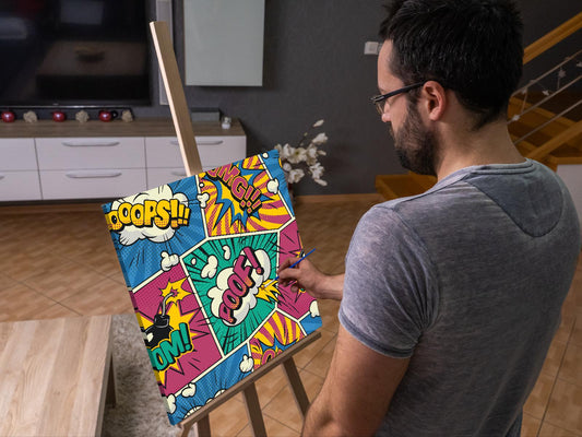 Paint by Numbers - Pop art - Bogstaver