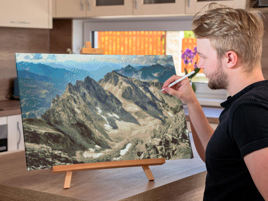 Diamond Painting - Udsigt over Alperne - Østrig