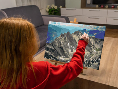 Paint by Numbers - Udsigt over Alperne - Østrig