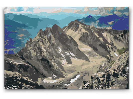 Paint by Numbers - Udsigt over Alperne - Østrig