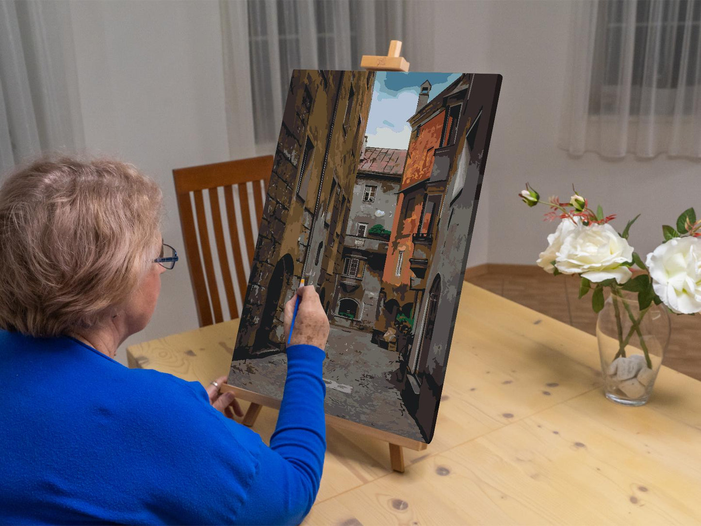 Paint by Numbers - Gade i Hall in Tirol - Østrig
