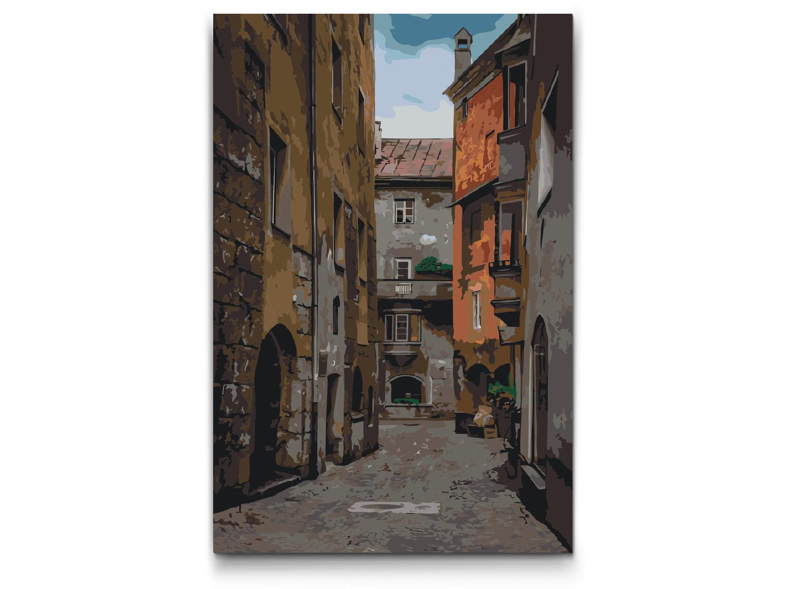 Paint by Numbers - Gade i Hall in Tirol - Østrig