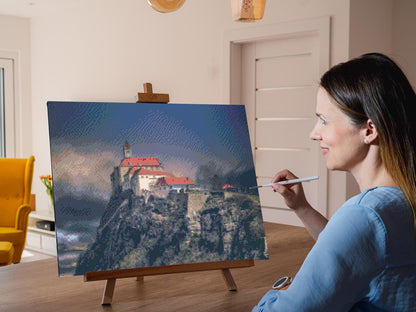 Diamond Painting - Riegensburg Slot - Østrig