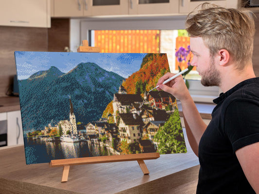 Diamond Painting - Hallstatt-søen - Østrig