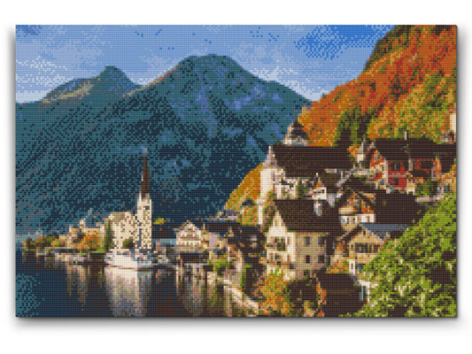 Diamond Painting - Hallstatt-søen - Østrig