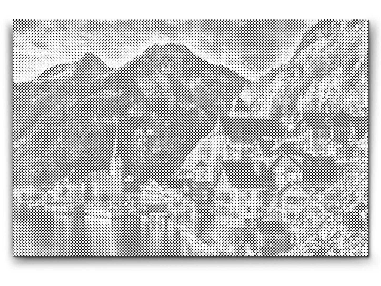 Mal-med-prikker -  Hallstatt-søen - Østrig