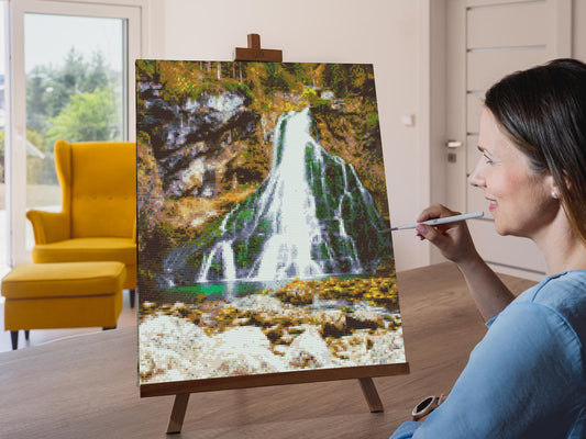 Diamond Painting - Golling-vandfaldet - Østrig