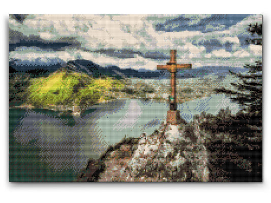 Diamond Painting - Udsigt over Gmundensøen - Østrig