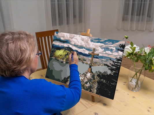 Paint by Numbers - Udsigt over Gmundensøen - Østrig