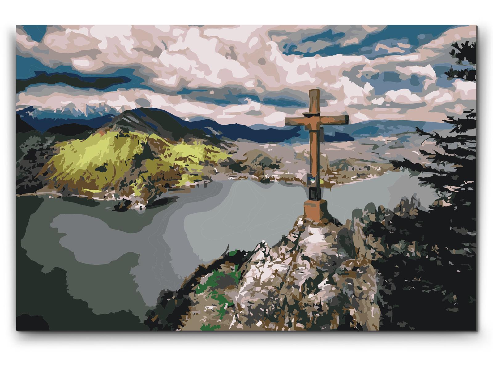 Paint by Numbers - Udsigt over Gmundensøen - Østrig