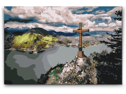 Paint by Numbers - Udsigt over Gmundensøen - Østrig
