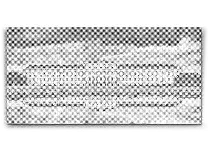 Mal-med-prikker -  Solnedgang ved Schönbrunn - Østrig