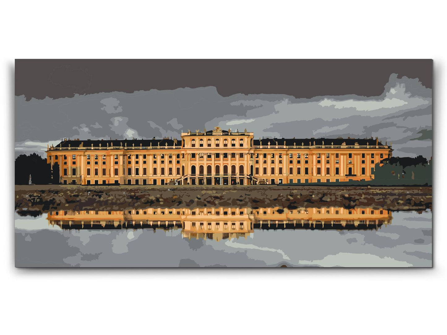Paint by Numbers - Solnedgang ved Schönbrunn - Østrig