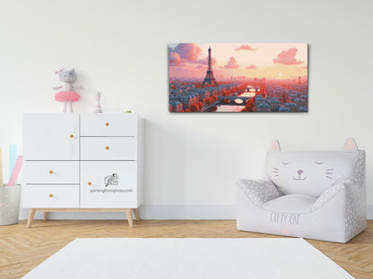 Diamond Painting - Solnedgangsparadies – Frankrig