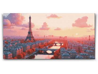 Diamond Painting - Solnedgangsparadies – Frankrig