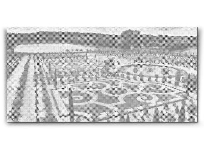Mal-med-prikker -  Have i Versailles – Frankrig
