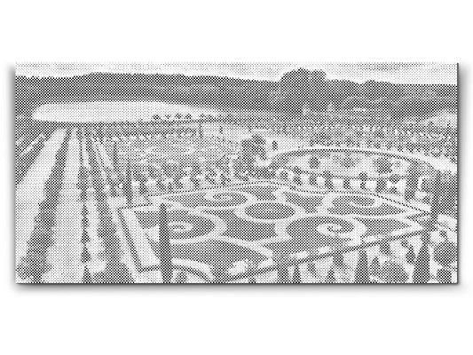 Mal-med-prikker -  Have i Versailles – Frankrig