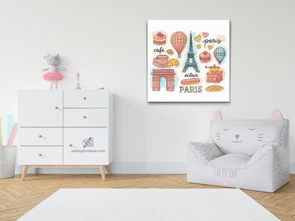 Diamond Painting - Muntre motiver fra Frankrig