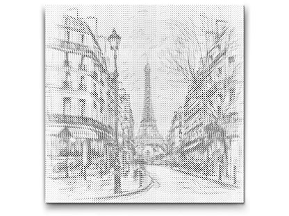 Mal-med-prikker -  Tegning af Paris – Frankrig