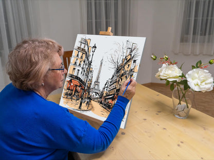 Paint by Numbers - Tegning af Paris – Frankrig