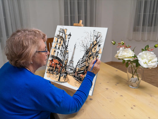Paint by Numbers - Tegning af Paris – Frankrig