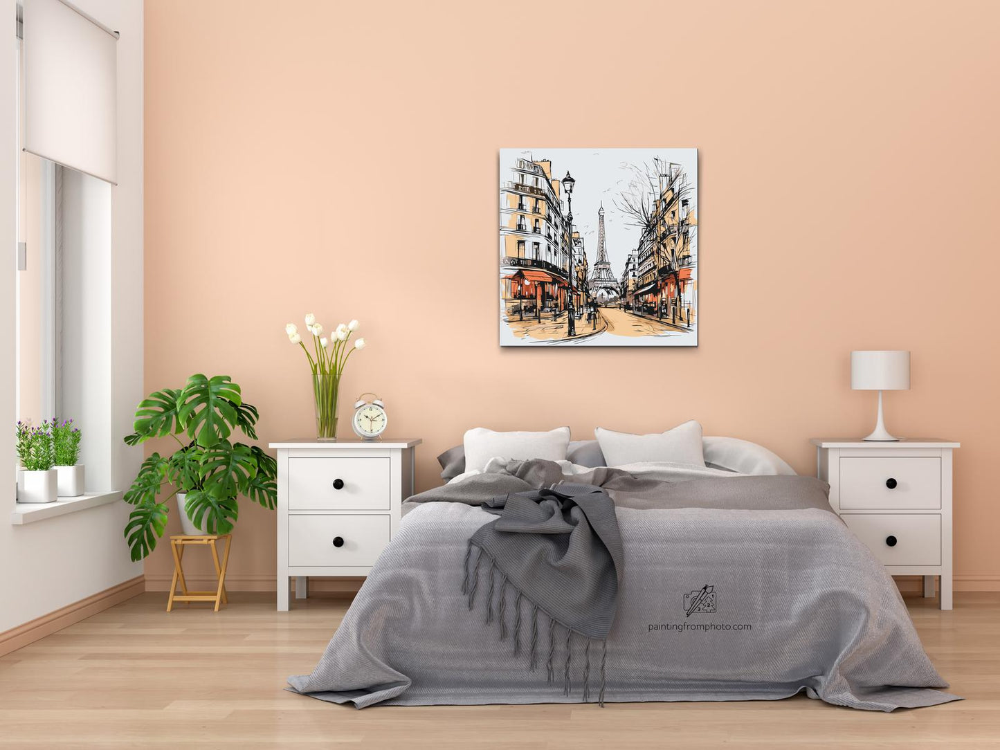 Paint by Numbers - Tegning af Paris – Frankrig