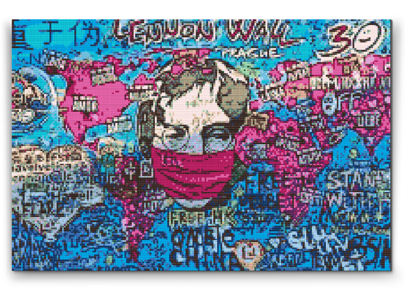 Diamond Painting - Lennon-muren