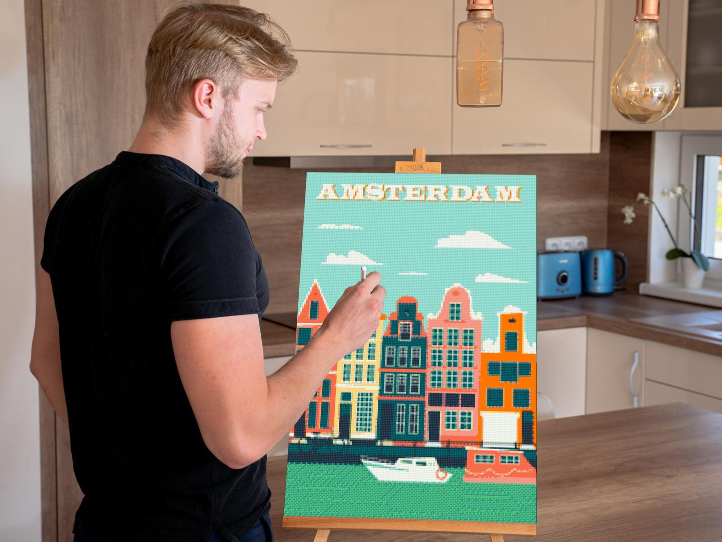 Diamond Painting - Plakat Amsterdam