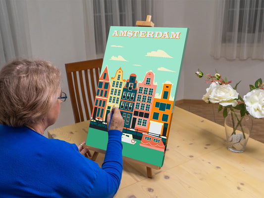 Paint by Numbers - Plakat Amsterdam