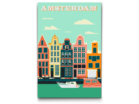 Paint by Numbers - Plakat Amsterdam