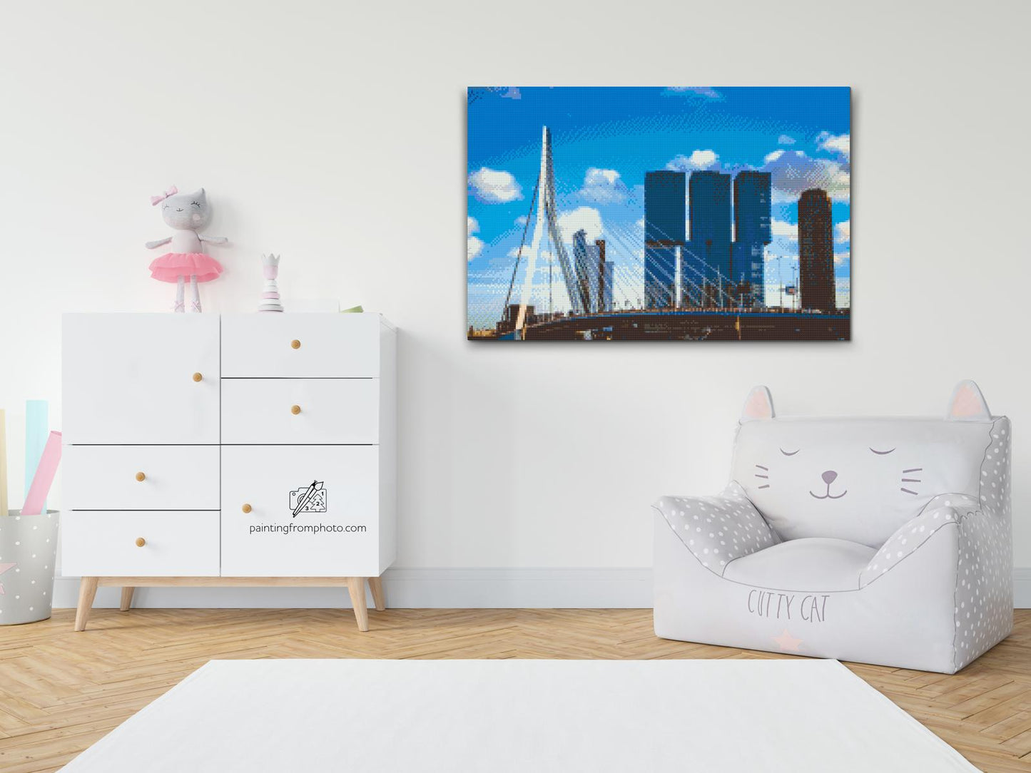 Diamond Painting - Erasmusbroen, Rotterdam - Holland