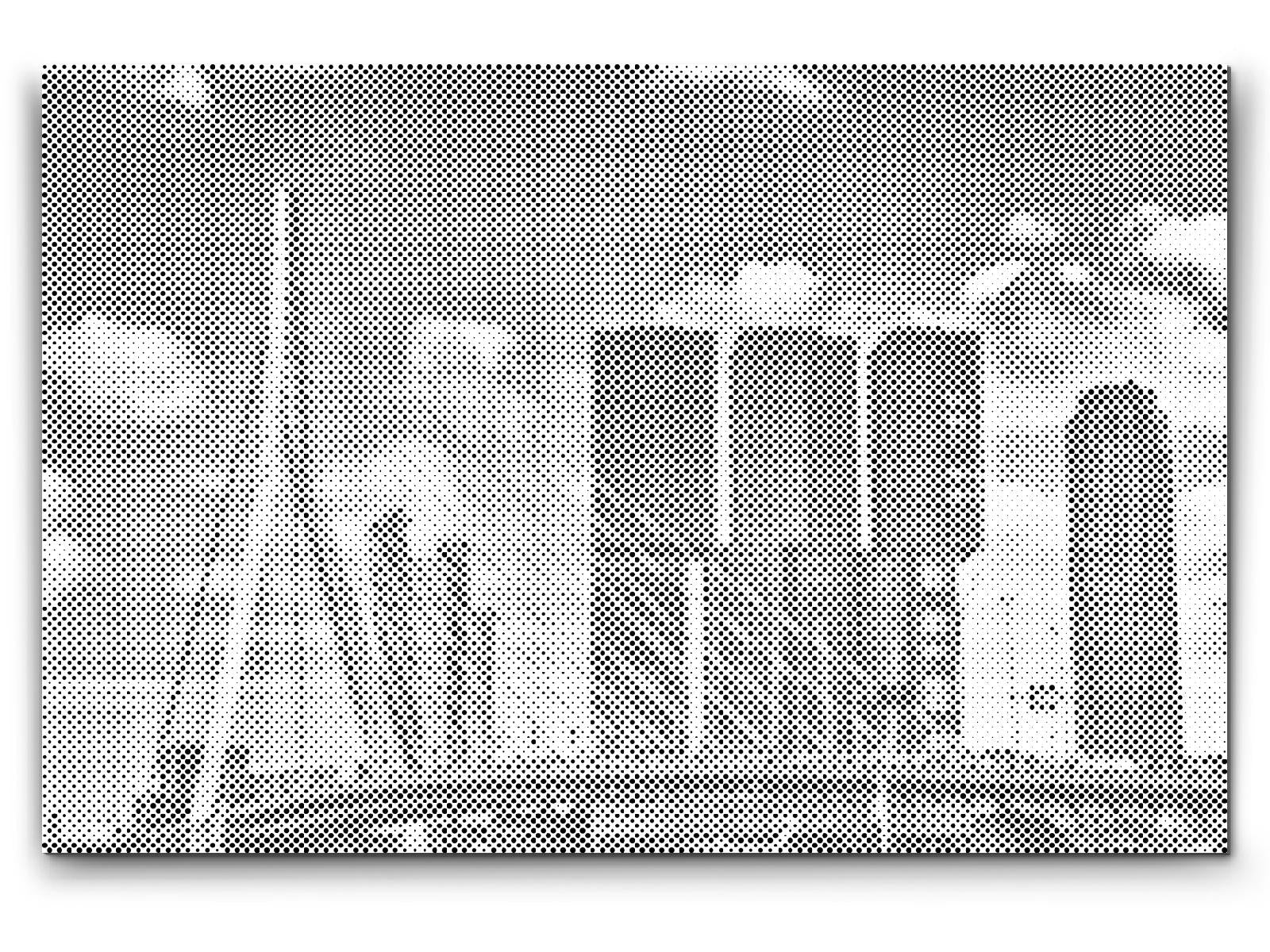 Mal-med-prikker -  Erasmusbroen, Rotterdam - Holland