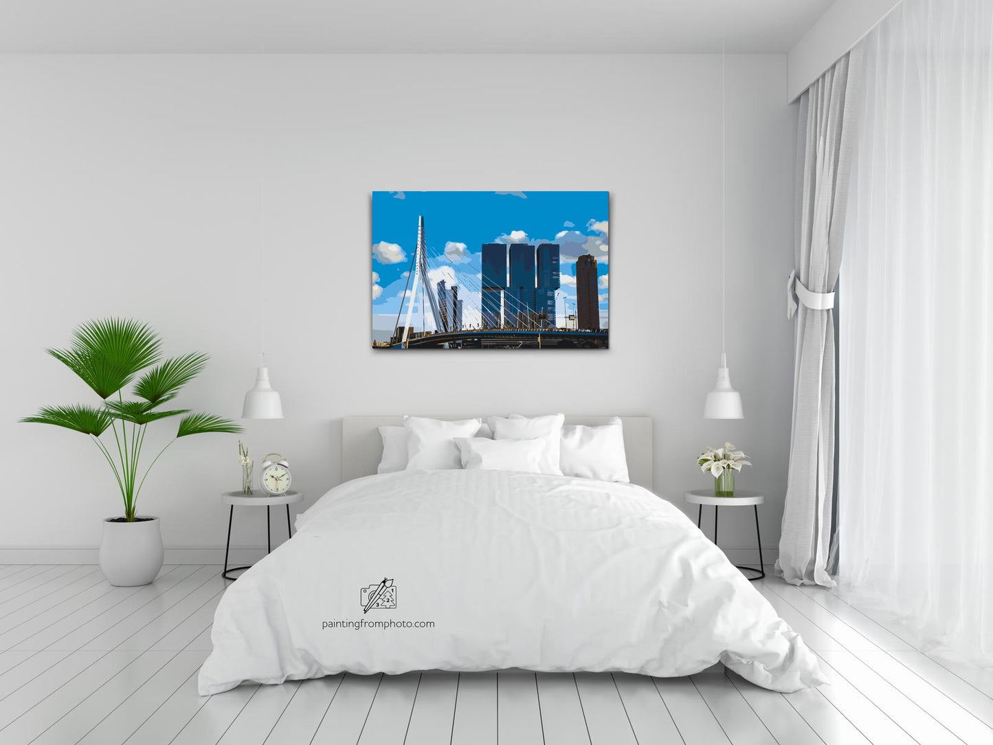 Paint by Numbers - Erasmusbroen, Rotterdam - Holland