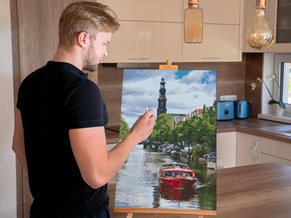 Diamond Painting - Bådtur, Amsterdam - Holland