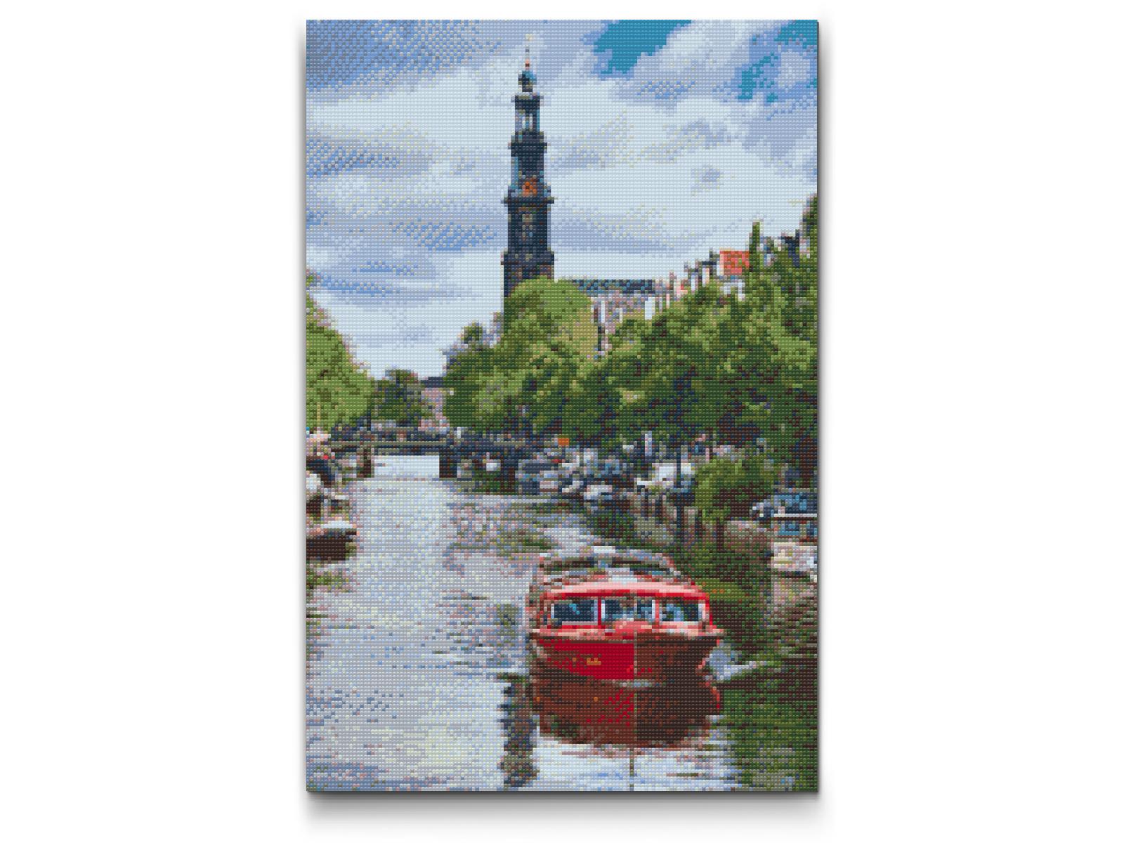 Diamond Painting - Bådtur, Amsterdam - Holland