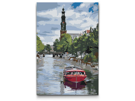 Paint by Numbers - Bådtur, Amsterdam - Holland